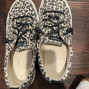 Sperry Women's Black and White Patterned Sneakers